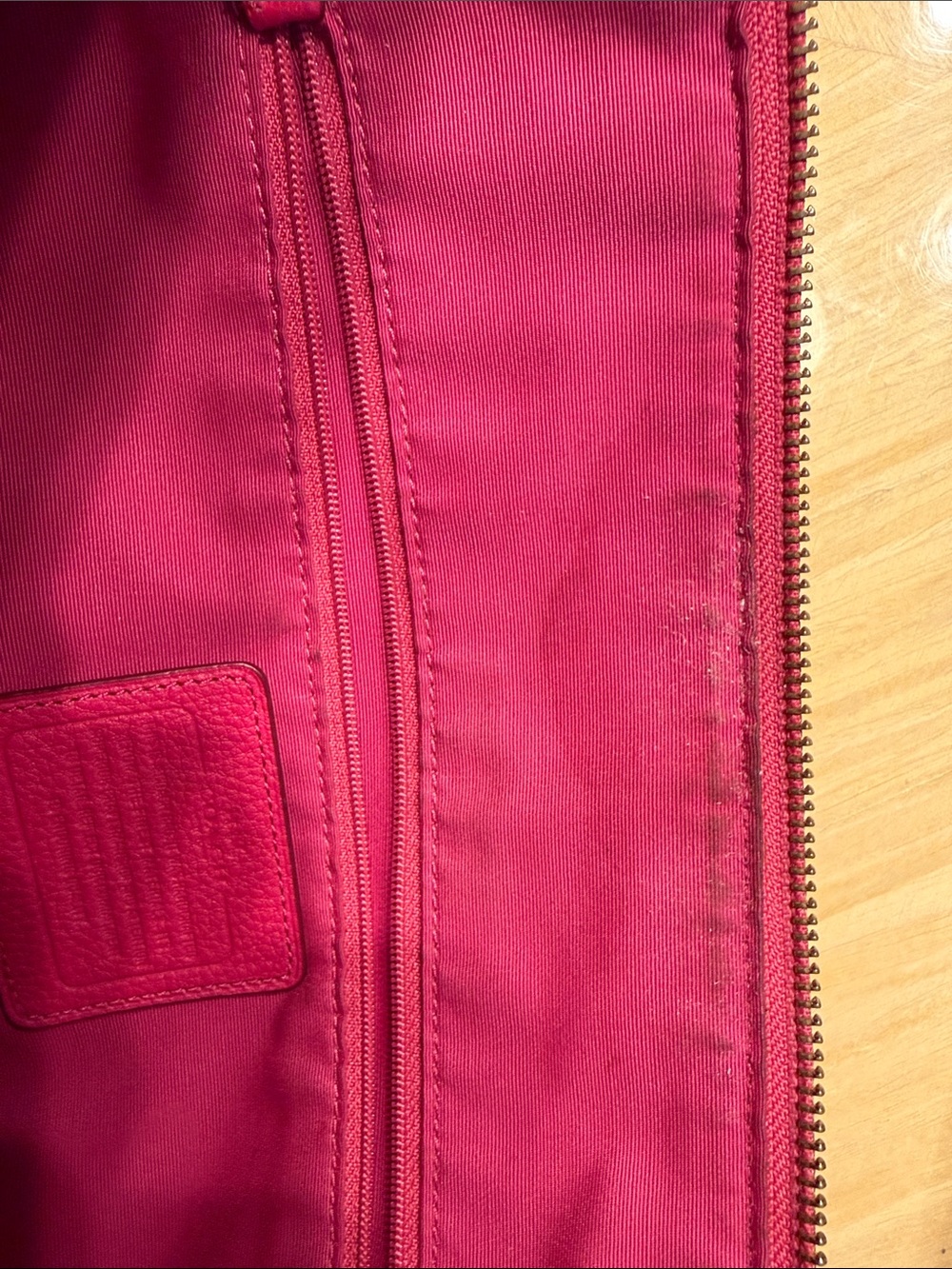 Coach Hot Pink Pebbled Leather Tote - Picture 8 of 12